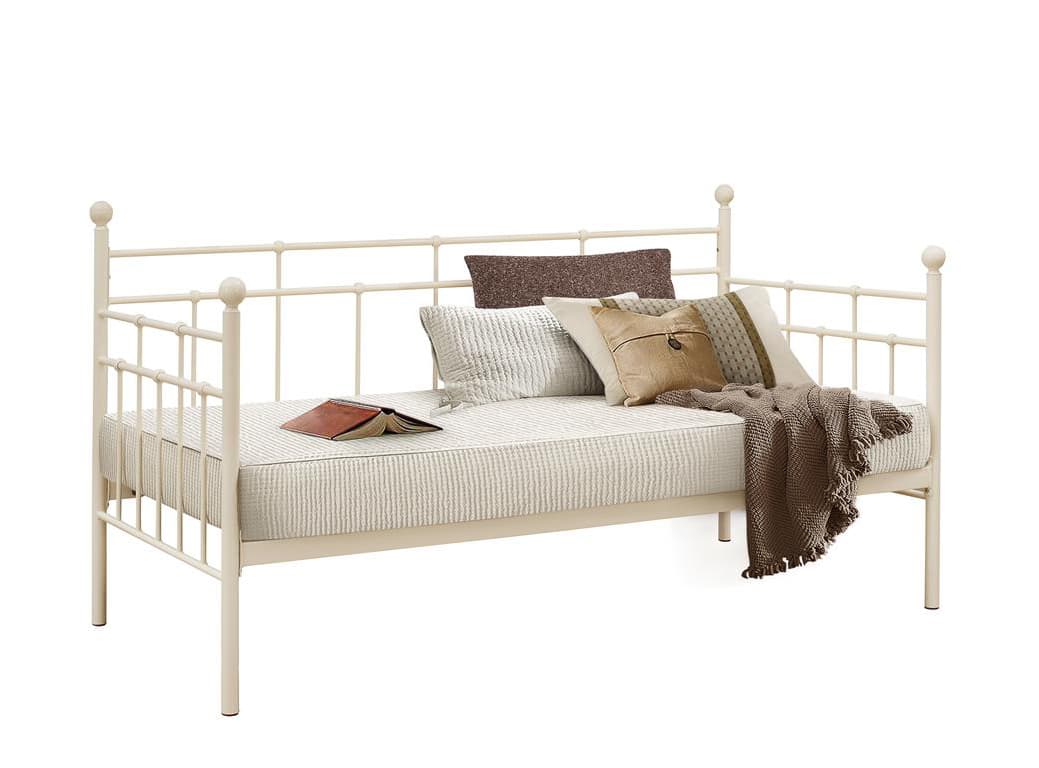 Cream and black on sale bed frame